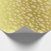 光沢，リース,紙，黄色，美しい，フローラ, ラッピングペーパー (角)