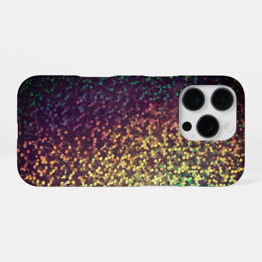 光沢、紙吹雪 iPhoneケース (裏面横)