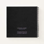 光波とスターダストのモノグラムラベンダーID781 ノートブック (裏面)