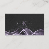 光波とスターダストのモノグラムラベンダーID781 名刺 (正面)