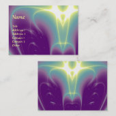 光波、バイオレット、紫、ターカーズブルー 名刺 (正面/裏面)