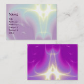 光波、紫、紫、白 名刺 (正面/裏面)