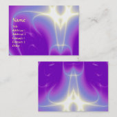 光波、紫、紫、白 名刺 (正面/裏面)
