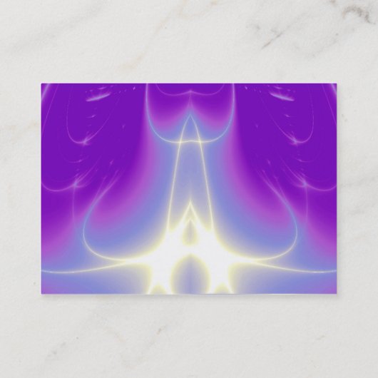 光波、紫、紫、白 名刺 (裏面)