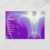 光波、紫、紫、白 名刺 (正面)