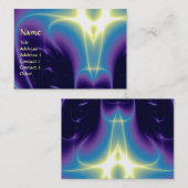 光波，紫，紫，青，白 名刺 (正面/裏面)