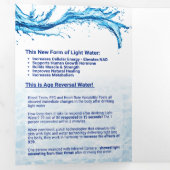 光浸水した水 – 三折り文字折りカード 三つ折りカード (内部最初)