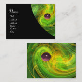 光渦アメジストグリーンイエローブラックオレンジ 名刺 (正面/裏面)