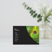 光渦アメジストグリーンイエローブラックオレンジ 名刺 (スタンド正面)