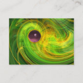 光渦アメジストグリーンイエローブラックオレンジ 名刺 (裏面)