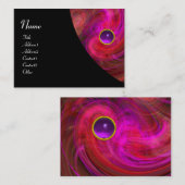 光渦アメジストピンクイエローブラックレッドバイオレット 名刺 (正面/裏面)