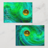 光渦トパーズグリーンイエローブルー 名刺 (正面/裏面)