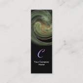 光渦モノグラム鮮やかブラックパープル スキニー名刺 (裏面)