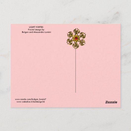 光渦 ポストカード (裏面)