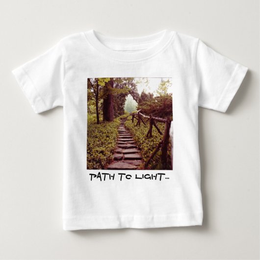 光源への経路 ベビーTシャツ (正面)