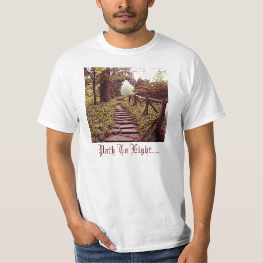 光源への経路 Tシャツ (正面)
