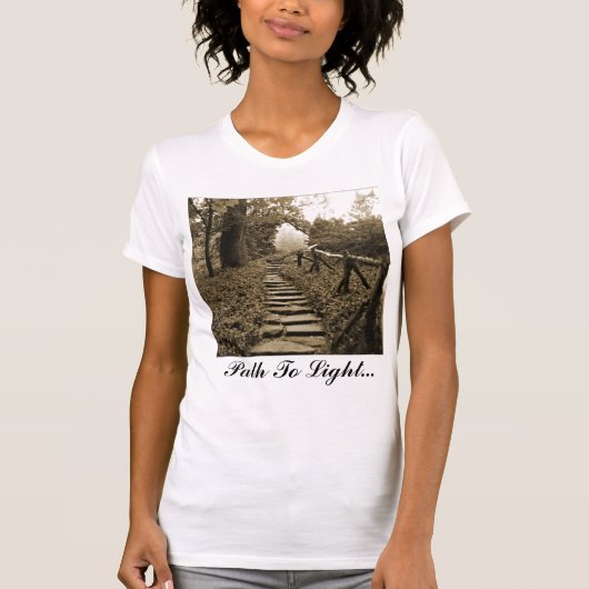光源への経路 Tシャツ (正面)