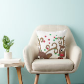 光爆弾トナカイ装飾クリスマスピロー クッション (椅子)