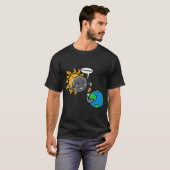 光爆弾！かわいいトータル太陽のエクリプス2024 Tシャツ (正面フル)