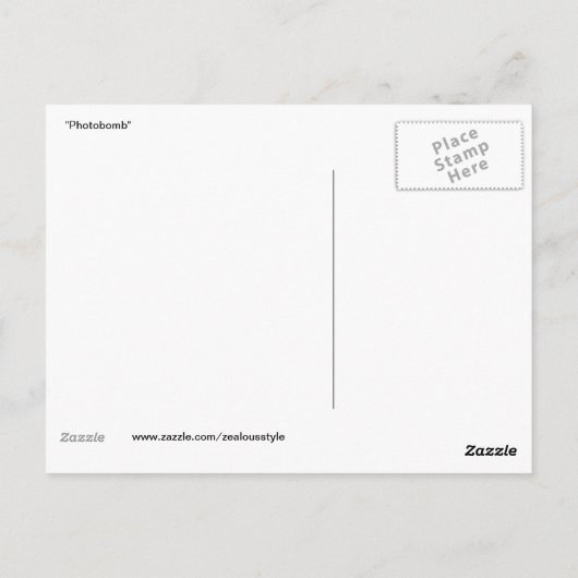 光爆弾!ヴィンテージ1940の写真はがき ポストカード (裏面)