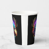 光白熱［赤熱］光を放つの芸術的鷲 紙コップ (右)