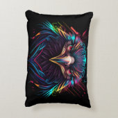 光白熱［赤熱］光を放つるネオンイーグル芸術的 アクセントクッション (裏面(縦))