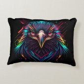 光白熱［赤熱］光を放つるネオンイーグル芸術的 アクセントクッション (裏面)