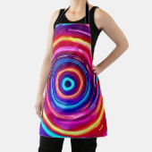 光白熱［赤熱］光を放つ渦 エプロン (インサイチュ)