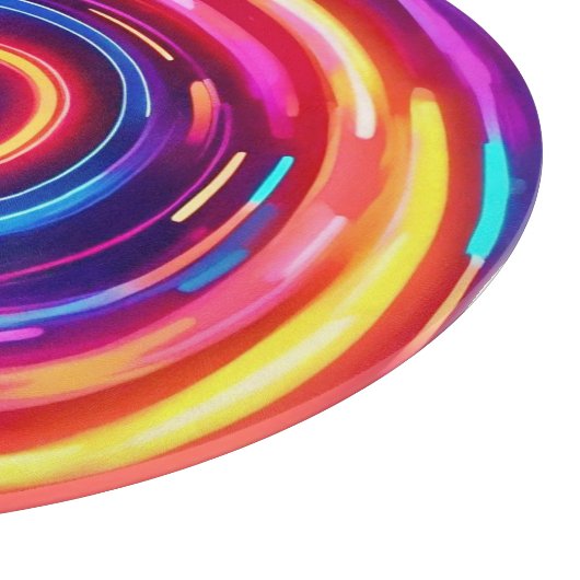 光白熱［赤熱］光を放つ渦 カッティングボード (角)