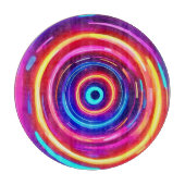 光白熱［赤熱］光を放つ渦 カッティングボード (正面)