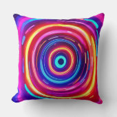 光白熱［赤熱］光を放つ渦 クッション (正面)