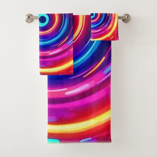 光白熱［赤熱］光を放つ渦 バスタオルセット (インサイチュ)