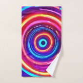 光白熱［赤熱］光を放つ渦 バスタオルセット (ハンドタオル)