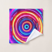 光白熱［赤熱］光を放つ渦 バスタオルセット (ウォッシュタオル)