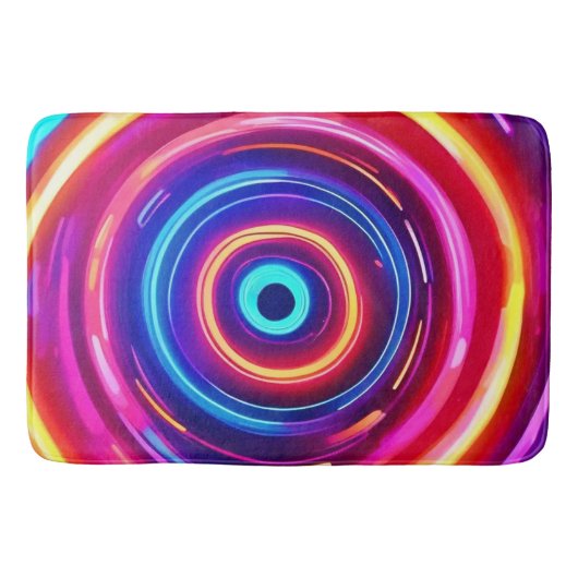 光白熱［赤熱］光を放つ渦 バスマット (正面)