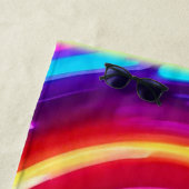 光白熱［赤熱］光を放つ渦 ビーチタオル (インサイチュ)