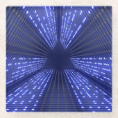 光白熱［赤熱］光を放つ灯 ガラスコースター (正面)