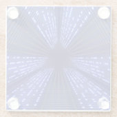 光白熱［赤熱］光を放つ灯 ガラスコースター (裏面)