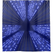 光白熱［赤熱］光を放つ灯 シャワーカーテン (正面)