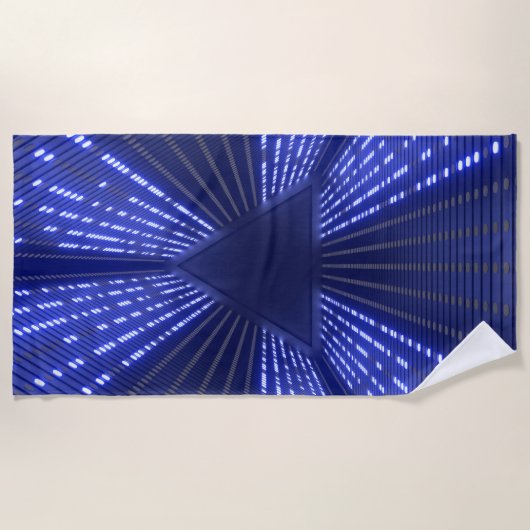 光白熱［赤熱］光を放つ灯 ビーチタオル (正面)