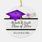 光目盛パーソナライズされたセラミックオーナメント セラミックオーナメント (正面)