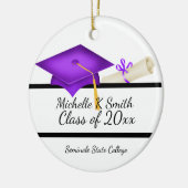 光目盛パーソナライズされたセラミックオーナメント セラミックオーナメント (左)