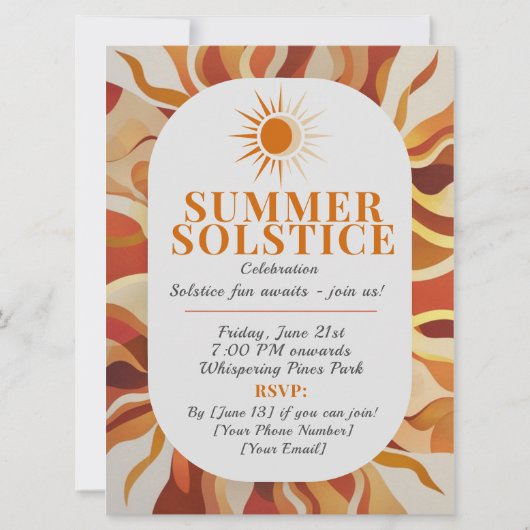 光祝!夏の至収集 招待状 (正面)