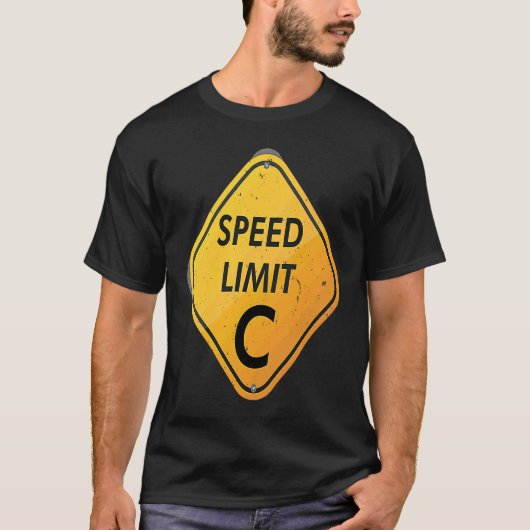 光科学の速度制限C速度 Tシャツ (正面)