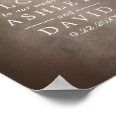 光素朴のツリー結婚列 ポスター (角)