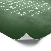 光素朴のツリー結婚列 ポスター (角)