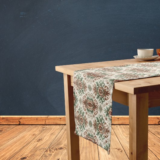 光素朴伝統的 ショートテーブルランナー