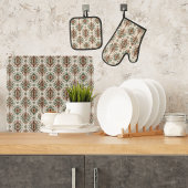 光素朴伝統的 鍋つかみ&鍋敷きセット