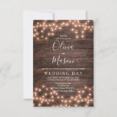 光素朴列の結婚カード 招待状 (正面)