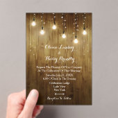 光素朴列アクリ結婚ル招待状 アクリル招待状 (インサイチュ (ポータブル))